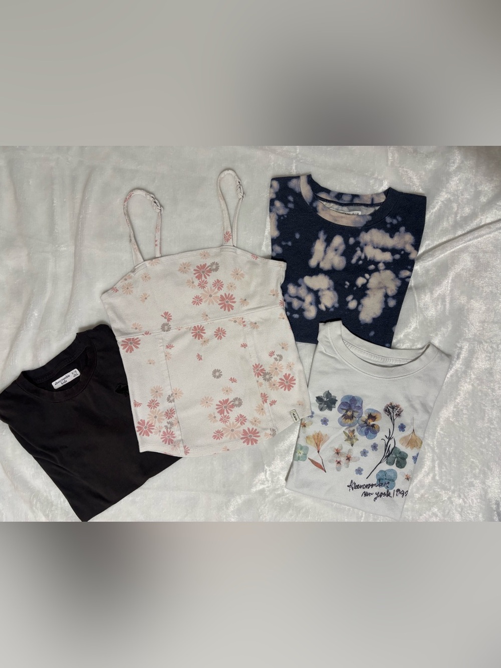 Girl’s | Bundle of 4 Tops | Abercrombie Kids, 3 Tees and 1 Tank top